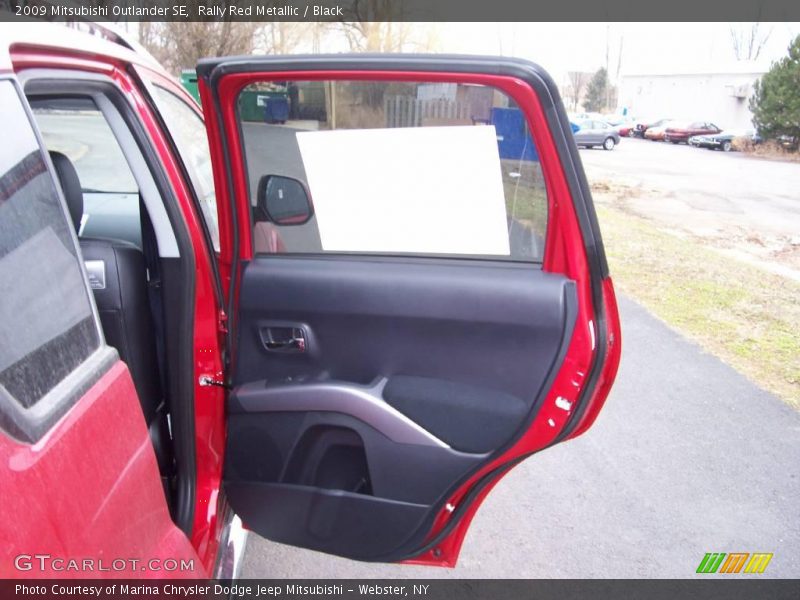 Rally Red Metallic / Black 2009 Mitsubishi Outlander SE