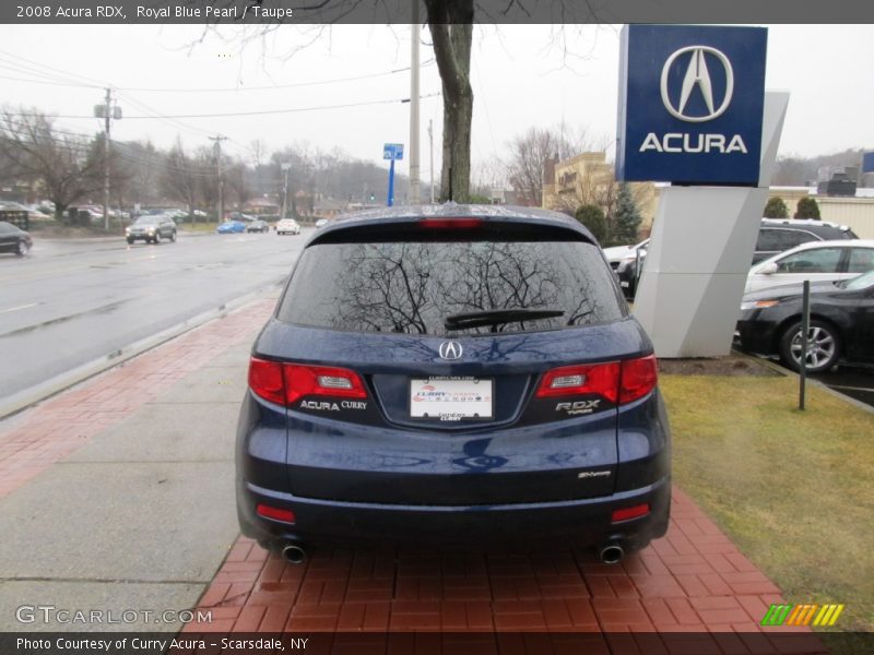 Royal Blue Pearl / Taupe 2008 Acura RDX