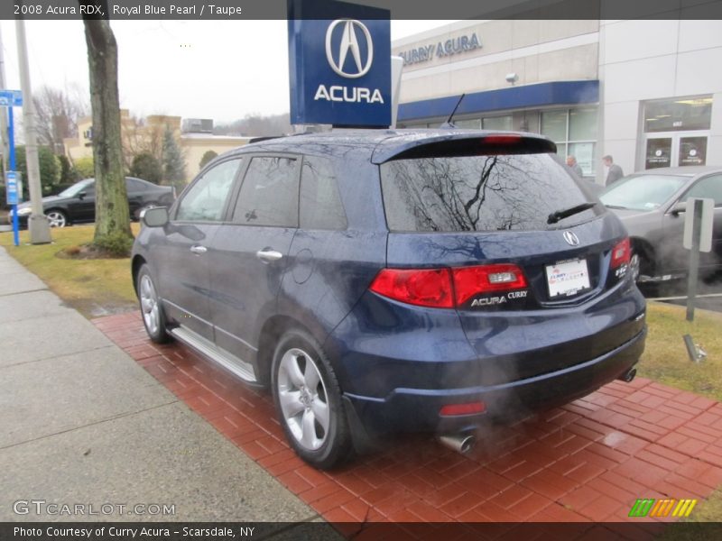 Royal Blue Pearl / Taupe 2008 Acura RDX