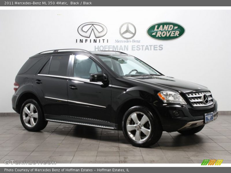 Black / Black 2011 Mercedes-Benz ML 350 4Matic