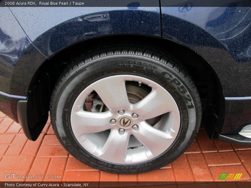 Royal Blue Pearl / Taupe 2008 Acura RDX