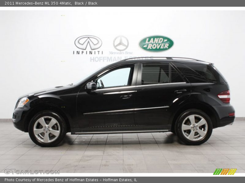 Black / Black 2011 Mercedes-Benz ML 350 4Matic