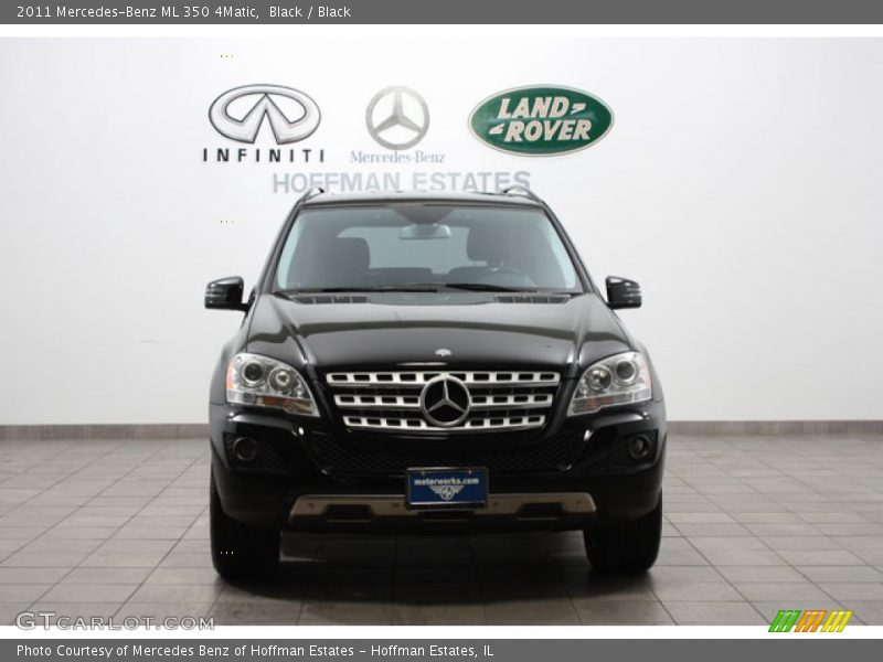 Black / Black 2011 Mercedes-Benz ML 350 4Matic
