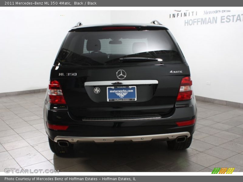 Black / Black 2011 Mercedes-Benz ML 350 4Matic