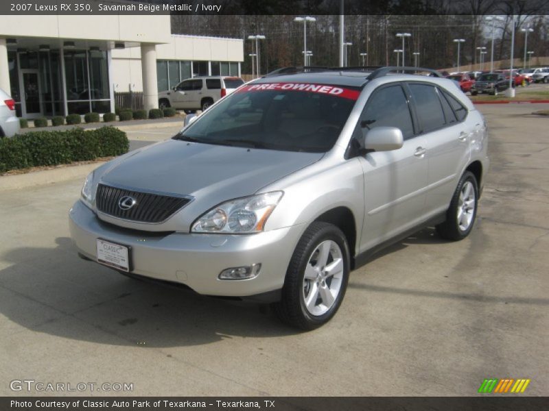 Savannah Beige Metallic / Ivory 2007 Lexus RX 350