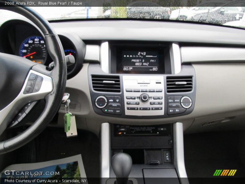 Royal Blue Pearl / Taupe 2008 Acura RDX