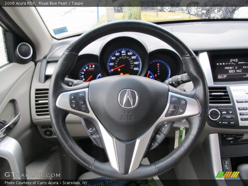Royal Blue Pearl / Taupe 2008 Acura RDX