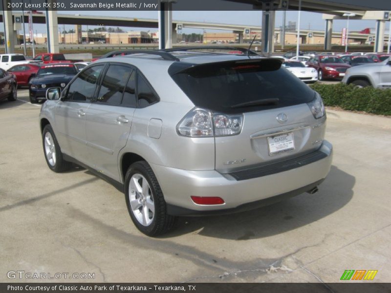 Savannah Beige Metallic / Ivory 2007 Lexus RX 350