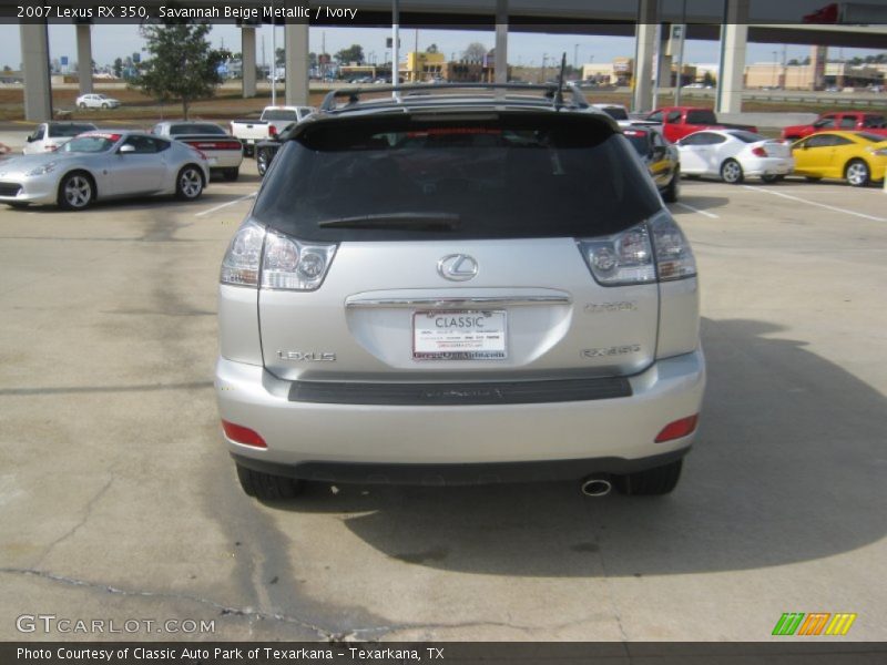 Savannah Beige Metallic / Ivory 2007 Lexus RX 350