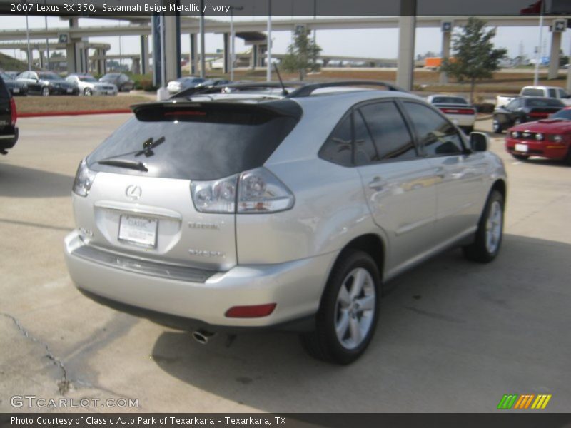 Savannah Beige Metallic / Ivory 2007 Lexus RX 350