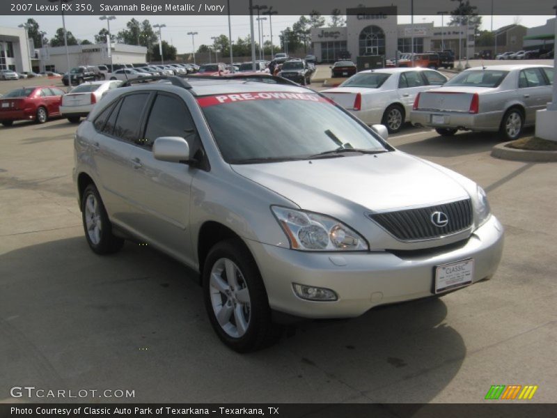 Savannah Beige Metallic / Ivory 2007 Lexus RX 350