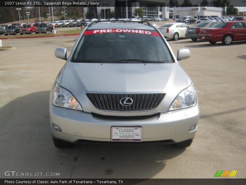 Savannah Beige Metallic / Ivory 2007 Lexus RX 350