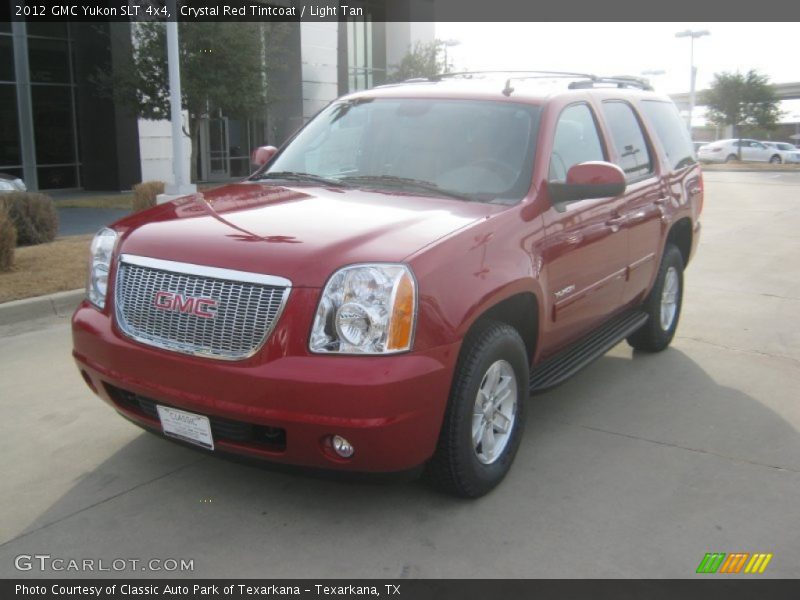 Crystal Red Tintcoat / Light Tan 2012 GMC Yukon SLT 4x4
