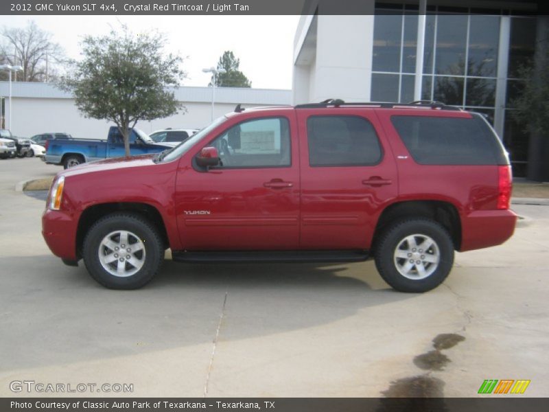Crystal Red Tintcoat / Light Tan 2012 GMC Yukon SLT 4x4