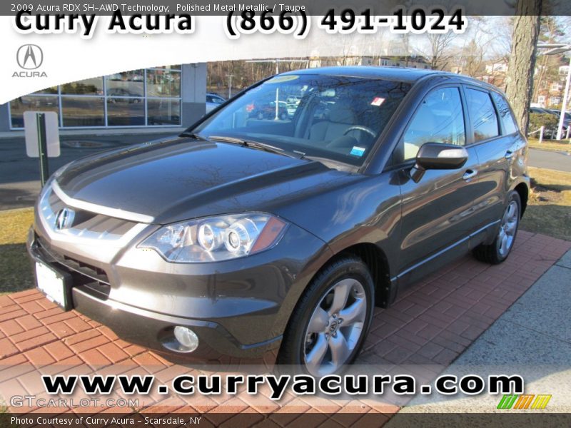 Polished Metal Metallic / Taupe 2009 Acura RDX SH-AWD Technology