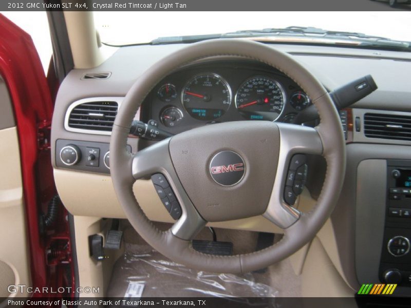 Crystal Red Tintcoat / Light Tan 2012 GMC Yukon SLT 4x4