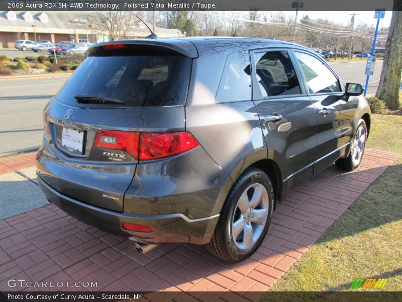 Polished Metal Metallic / Taupe 2009 Acura RDX SH-AWD Technology