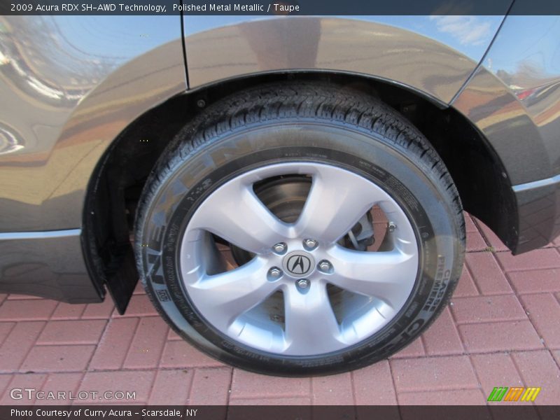 Polished Metal Metallic / Taupe 2009 Acura RDX SH-AWD Technology