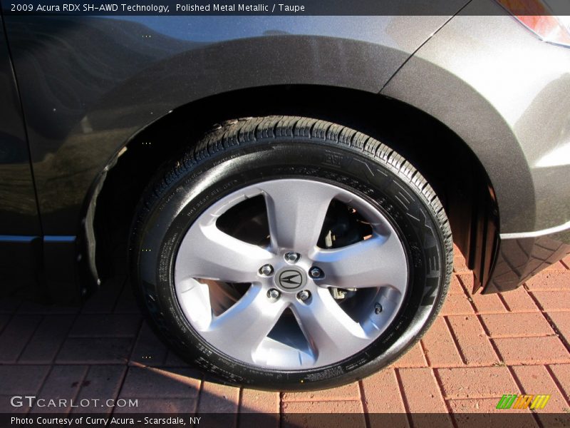 Polished Metal Metallic / Taupe 2009 Acura RDX SH-AWD Technology