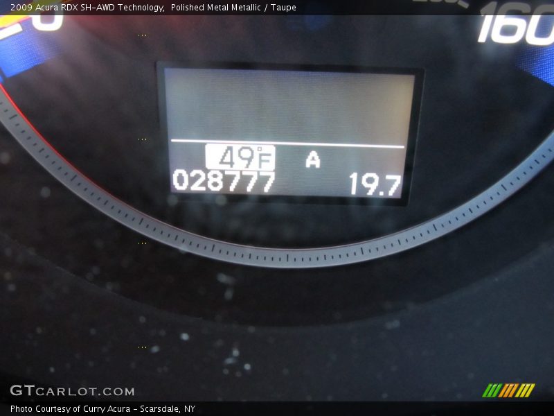 Polished Metal Metallic / Taupe 2009 Acura RDX SH-AWD Technology