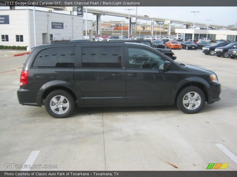 Dark Charcoal Pearl / Black/Light Graystone 2012 Dodge Grand Caravan SXT