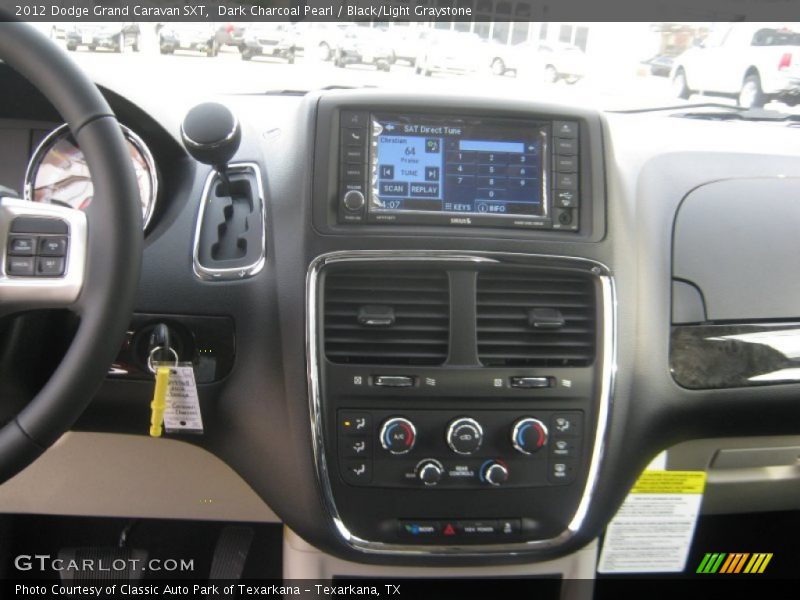 Dark Charcoal Pearl / Black/Light Graystone 2012 Dodge Grand Caravan SXT