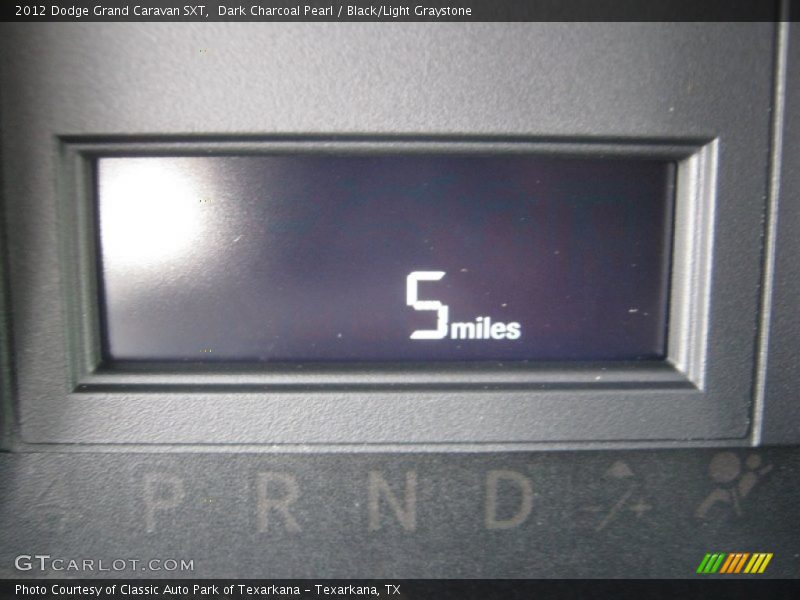 Dark Charcoal Pearl / Black/Light Graystone 2012 Dodge Grand Caravan SXT