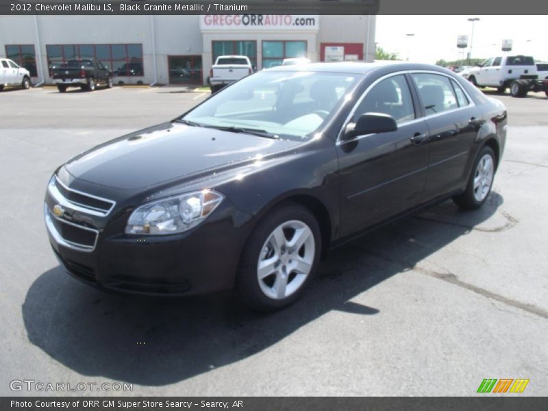 Black Granite Metallic / Titanium 2012 Chevrolet Malibu LS