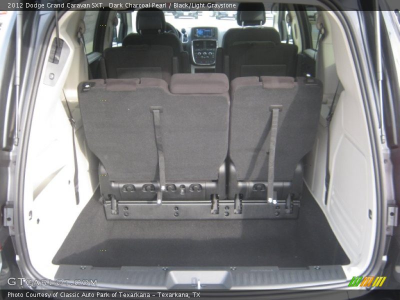 Dark Charcoal Pearl / Black/Light Graystone 2012 Dodge Grand Caravan SXT