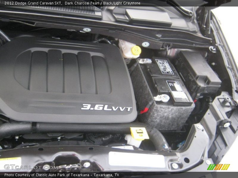 Dark Charcoal Pearl / Black/Light Graystone 2012 Dodge Grand Caravan SXT