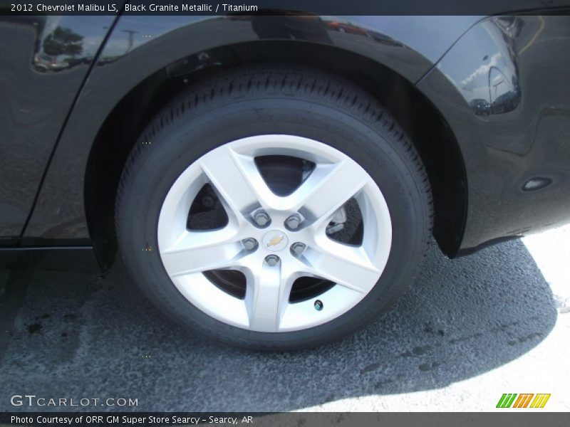 Black Granite Metallic / Titanium 2012 Chevrolet Malibu LS