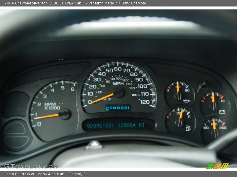 Silver Birch Metallic / Dark Charcoal 2004 Chevrolet Silverado 1500 LT Crew Cab