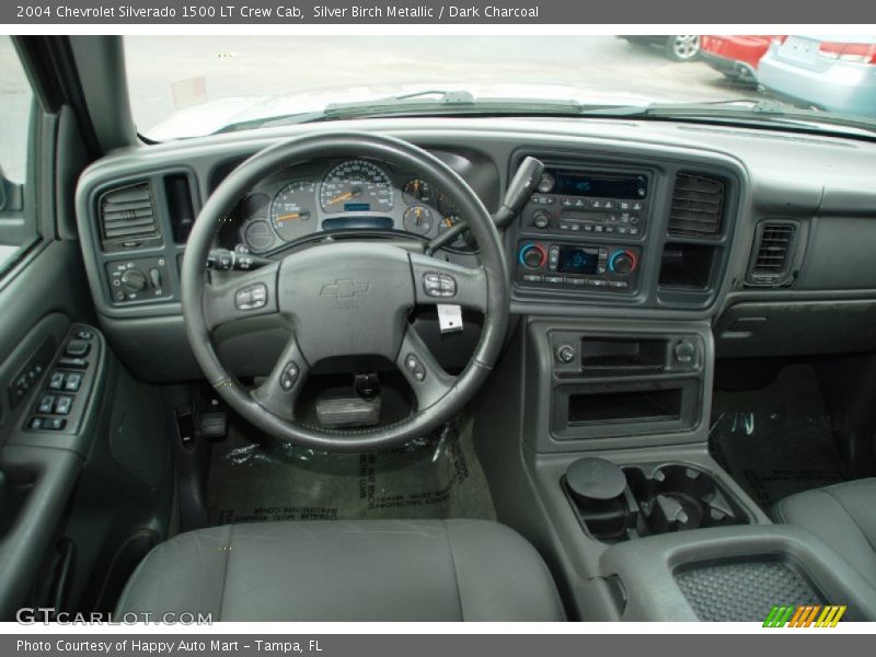 Silver Birch Metallic / Dark Charcoal 2004 Chevrolet Silverado 1500 LT Crew Cab