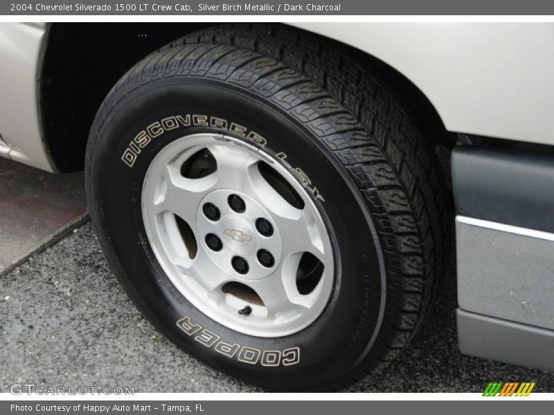 Silver Birch Metallic / Dark Charcoal 2004 Chevrolet Silverado 1500 LT Crew Cab