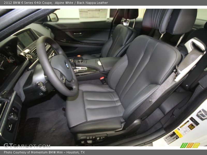 Front Seat of 2012 6 Series 640i Coupe