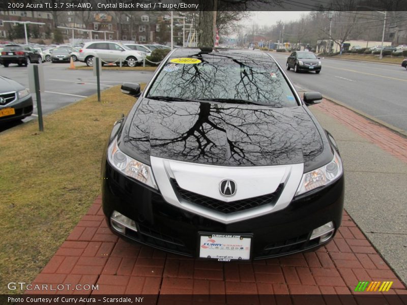 Crystal Black Pearl / Taupe/Ebony 2009 Acura TL 3.7 SH-AWD