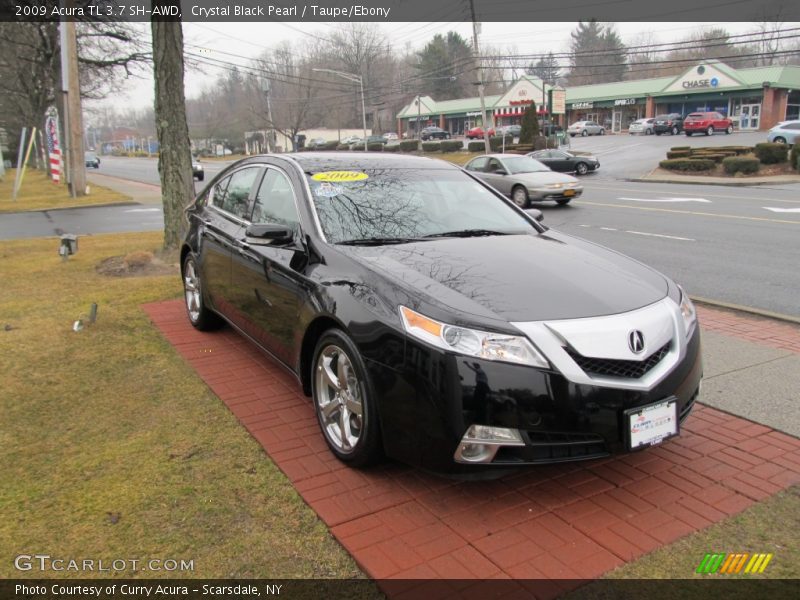 Crystal Black Pearl / Taupe/Ebony 2009 Acura TL 3.7 SH-AWD