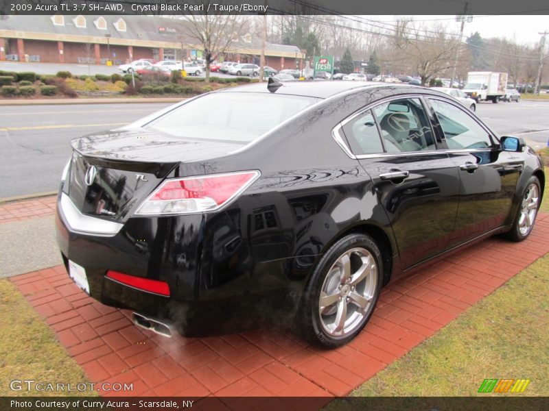 Crystal Black Pearl / Taupe/Ebony 2009 Acura TL 3.7 SH-AWD