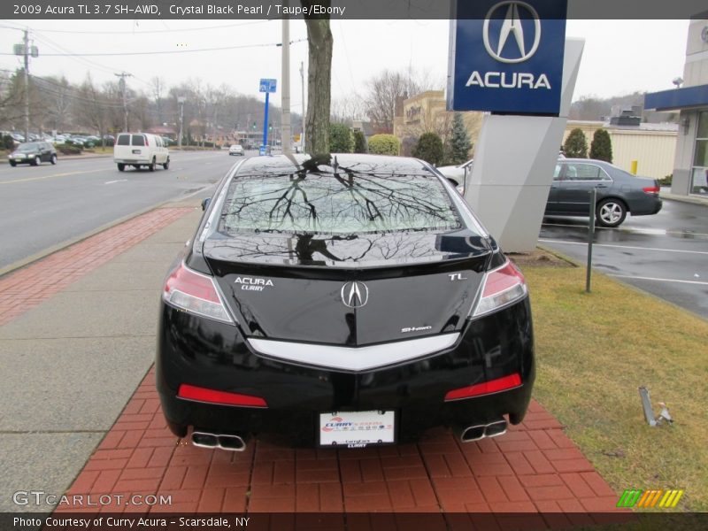 Crystal Black Pearl / Taupe/Ebony 2009 Acura TL 3.7 SH-AWD