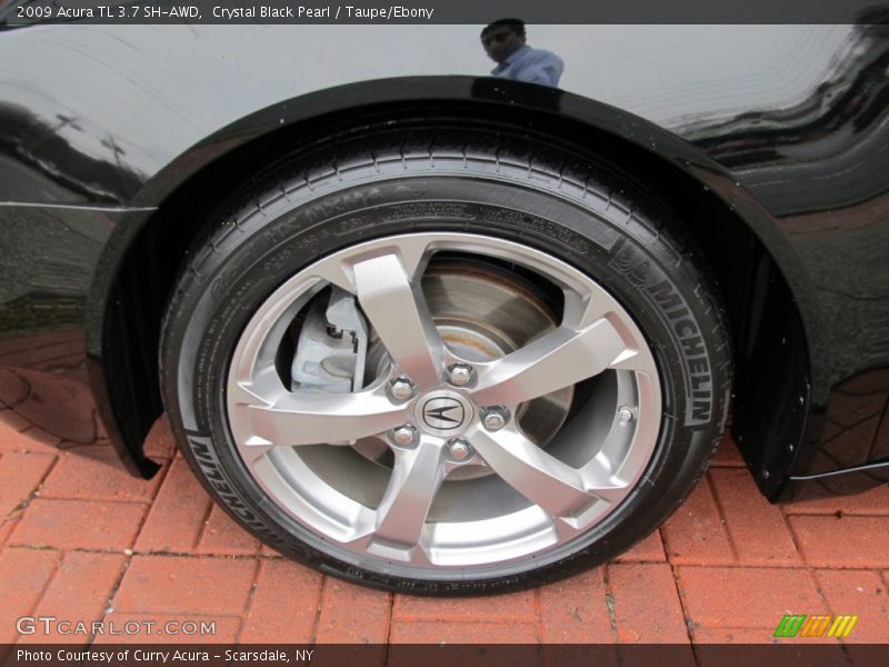 Crystal Black Pearl / Taupe/Ebony 2009 Acura TL 3.7 SH-AWD