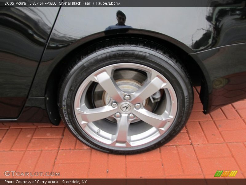 Crystal Black Pearl / Taupe/Ebony 2009 Acura TL 3.7 SH-AWD