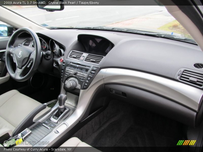 Crystal Black Pearl / Taupe/Ebony 2009 Acura TL 3.7 SH-AWD