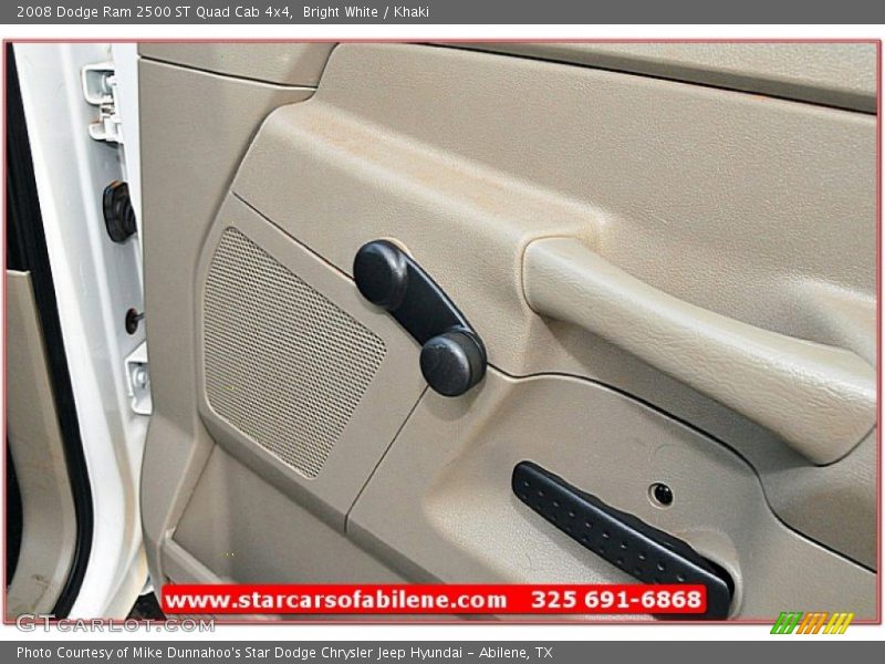 Bright White / Khaki 2008 Dodge Ram 2500 ST Quad Cab 4x4