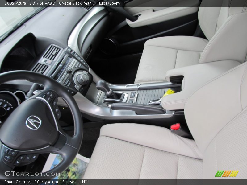 Crystal Black Pearl / Taupe/Ebony 2009 Acura TL 3.7 SH-AWD