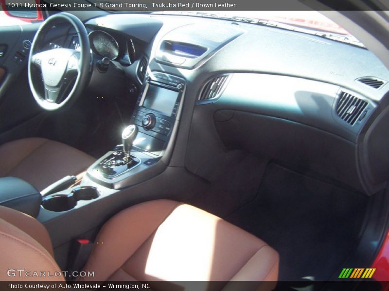 Tsukuba Red / Brown Leather 2011 Hyundai Genesis Coupe 3.8 Grand Touring
