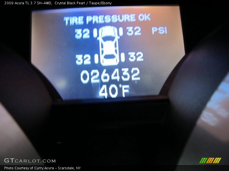Crystal Black Pearl / Taupe/Ebony 2009 Acura TL 3.7 SH-AWD