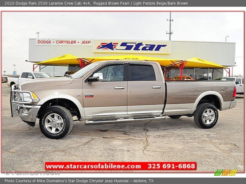 Rugged Brown Pearl / Light Pebble Beige/Bark Brown 2010 Dodge Ram 2500 Laramie Crew Cab 4x4
