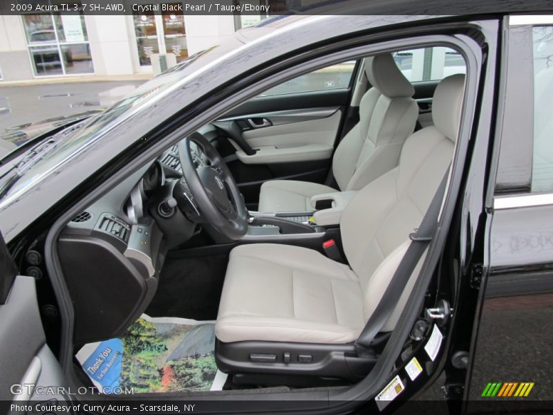Crystal Black Pearl / Taupe/Ebony 2009 Acura TL 3.7 SH-AWD