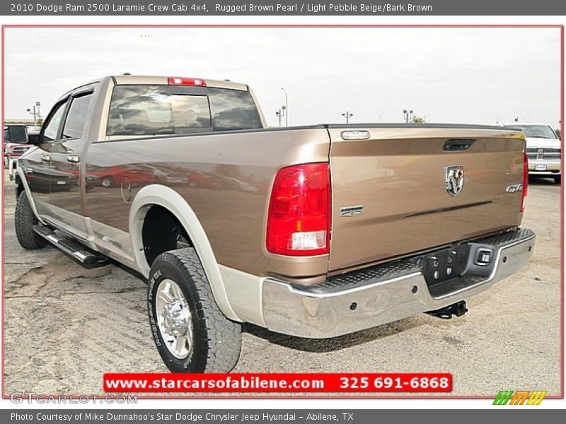 Rugged Brown Pearl / Light Pebble Beige/Bark Brown 2010 Dodge Ram 2500 Laramie Crew Cab 4x4