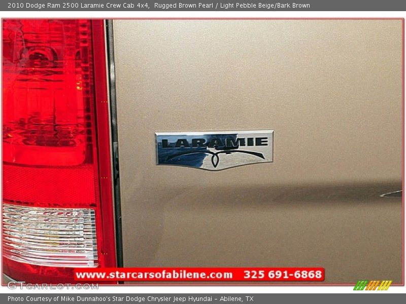 Rugged Brown Pearl / Light Pebble Beige/Bark Brown 2010 Dodge Ram 2500 Laramie Crew Cab 4x4